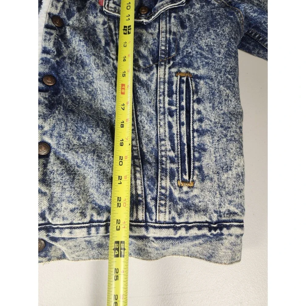 Vintage Levi's Sherpa Lined Denim‎ Trucker Jacket Type III USA Men's M 70609 90s